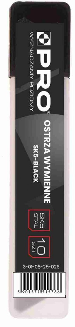 OSTRZA WYMIENNE SK5 BLACK 18 MM 10 SZT SK5-BLACK