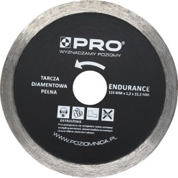 TARCZA DIAMENTOWA PEŁNA ENDURANCE 115x7x1.2x22.2 MM WT-DD-P115EN