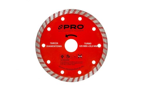 TARCZA DIAMENTOWA TURBO 115mm x 22.2mm WT-DD-T115