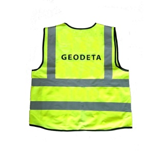 Kamizelka odblaskowa z napisem GEODETA kolor żółty