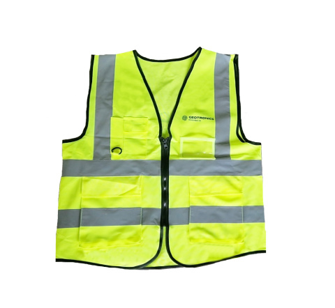 Kamizelka odblaskowa z napisem GEODETA kolor żółty