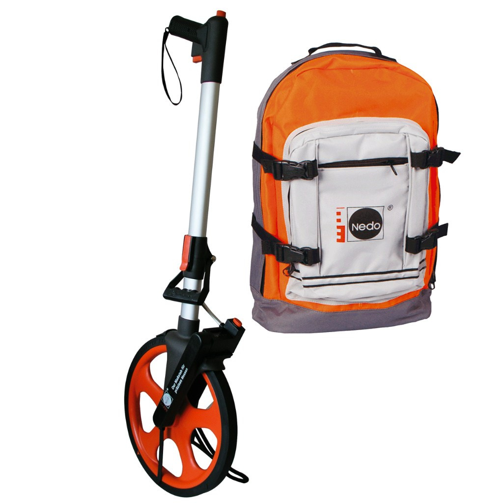 Drogomierz kołowy NEDO Professional 1.0m z plecakiem