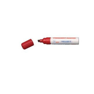 Marker z ściętą główką czerwony