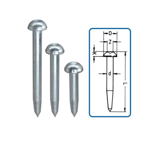 Punkt pomiarowy z wypukłą główką z centrem 10cm 10Z-10 Punkt pomiarowy z wypukłą główką z centrem 10cm 10Z-10