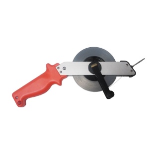 TAŚMA Richter 50 m, stalowa biała, bez rozbiegówki